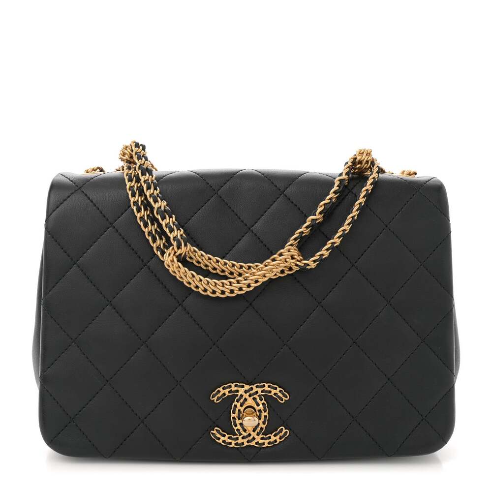 Chanel Lambskin Quilted Chain To Flap #267528C49B